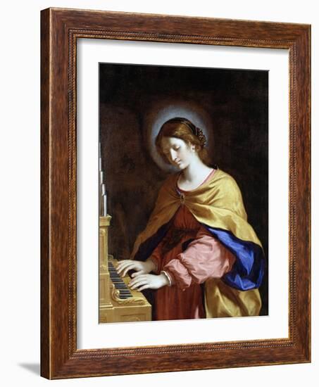 St. Cecilia, C.1649-Guercino (Giovanni Francesco Barbieri)-Framed Giclee Print