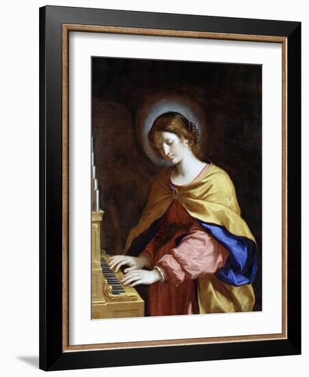 St. Cecilia, C.1649-Guercino (Giovanni Francesco Barbieri)-Framed Giclee Print