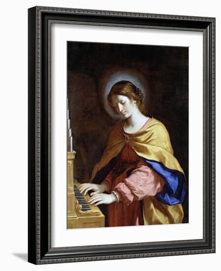 St. Cecilia, C.1649-Guercino (Giovanni Francesco Barbieri)-Framed Giclee Print