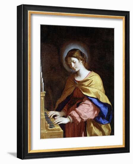 St. Cecilia, C.1649-Guercino (Giovanni Francesco Barbieri)-Framed Giclee Print