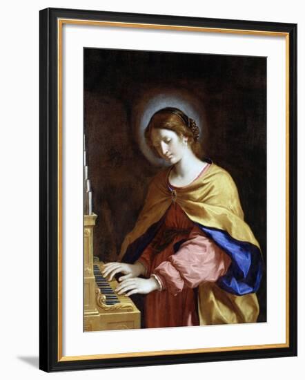 St. Cecilia, C.1649-Guercino (Giovanni Francesco Barbieri)-Framed Giclee Print