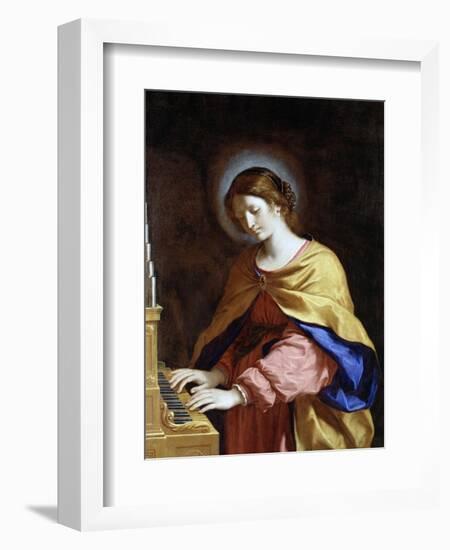 St. Cecilia, C.1649-Guercino (Giovanni Francesco Barbieri)-Framed Giclee Print