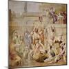 St. Cecilia Distributing Alms, C.1612-15-Domenichino-Mounted Giclee Print