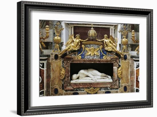 St Cecilia, Marble Sculpture-Stefano Maderno-Framed Giclee Print