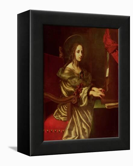 St. Cecilia (Patron of Musicians)-Carlo Dolci-Framed Premier Image Canvas