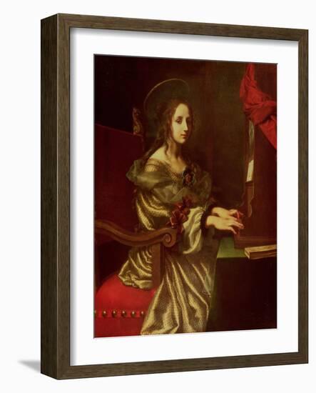 St. Cecilia (Patron of Musicians)-Carlo Dolci-Framed Giclee Print