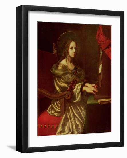 St. Cecilia (Patron of Musicians)-Carlo Dolci-Framed Giclee Print