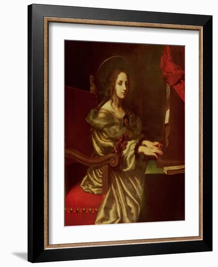 St. Cecilia (Patron of Musicians)-Carlo Dolci-Framed Giclee Print