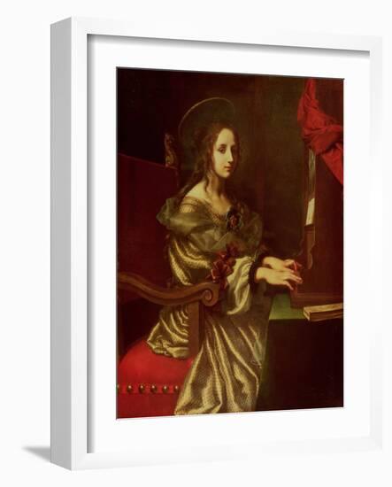 St. Cecilia (Patron of Musicians)-Carlo Dolci-Framed Giclee Print