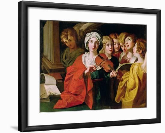 St. Cecilia with a Choir-Domenichino-Framed Giclee Print