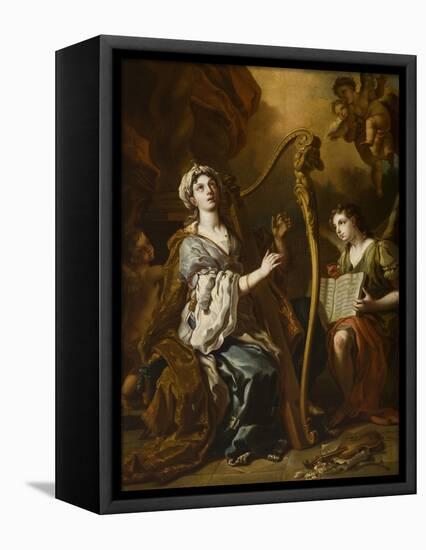 St. Cecilia-Francesco Solimena-Framed Premier Image Canvas