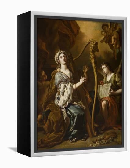 St. Cecilia-Francesco Solimena-Framed Premier Image Canvas