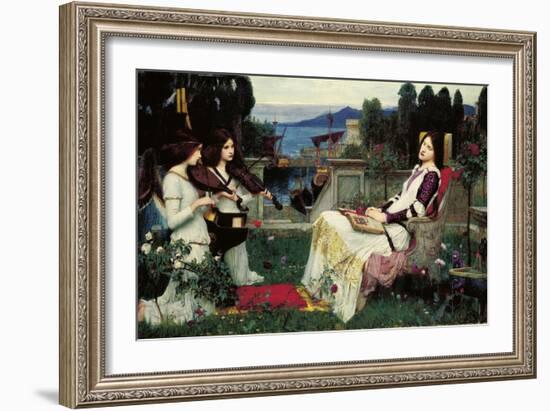 St. Cecilia-John William Waterhouse-Framed Giclee Print