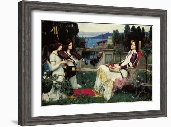 St. Cecilia-John William Waterhouse-Framed Giclee Print