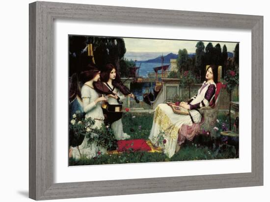 St. Cecilia-John William Waterhouse-Framed Giclee Print