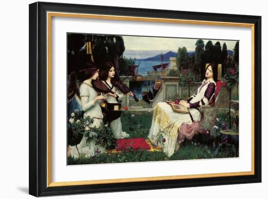 St. Cecilia-John William Waterhouse-Framed Giclee Print