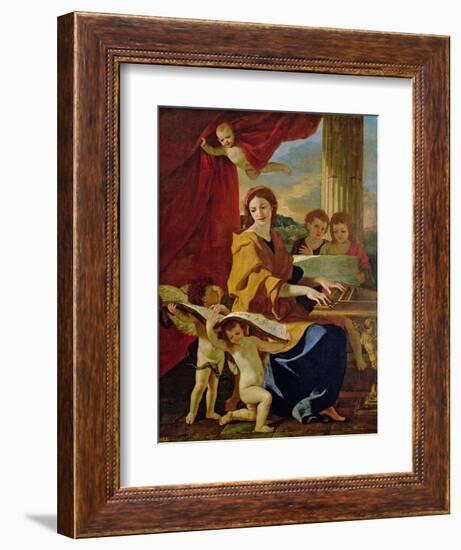 St. Cecilia-Nicolas Poussin-Framed Giclee Print