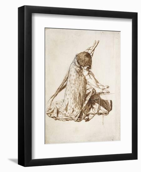 St Cecilia-Dante Gabriel Charles Rossetti-Framed Giclee Print