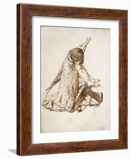 St Cecilia-Dante Gabriel Charles Rossetti-Framed Giclee Print