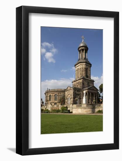 St. Chad's Church, St. Chad's Terrace, Shrewsbury, Shropshire, England, United Kingdom, Europe-Stuart Black-Framed Photographic Print