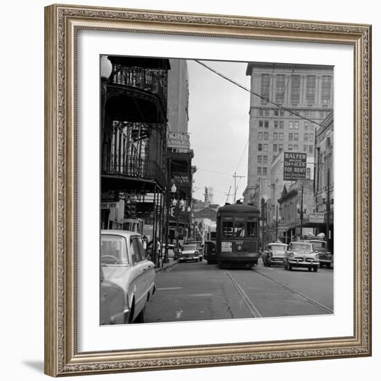 St. Charles Avenue and Poydras Street in New Orleans-null-Framed Photographic Print