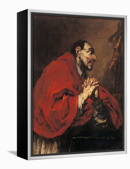 St Charles Borromeo in Prayer-Giuseppe Antonio Pianca-Framed Premier Image Canvas