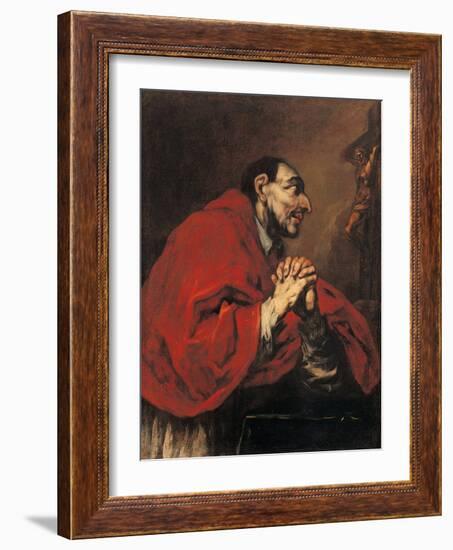 St Charles Borromeo in Prayer-Giuseppe Antonio Pianca-Framed Giclee Print