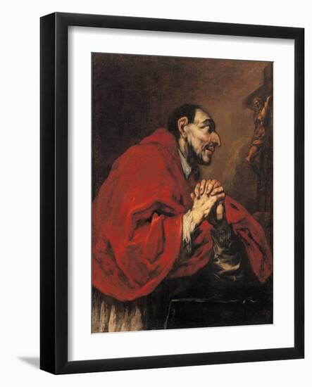 St Charles Borromeo in Prayer-Giuseppe Antonio Pianca-Framed Giclee Print