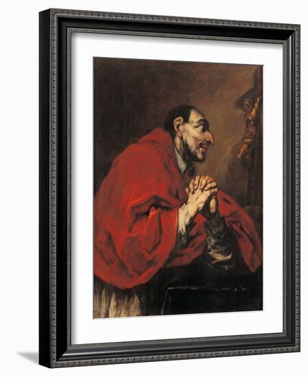 St Charles Borromeo in Prayer-Giuseppe Antonio Pianca-Framed Giclee Print