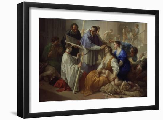 St. Charles Borromeo with Plague Victims, 1713-Benedetto Luti-Framed Giclee Print