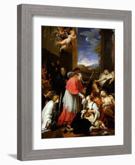 St. Charles Borromeo-Pierre Mignard-Framed Giclee Print