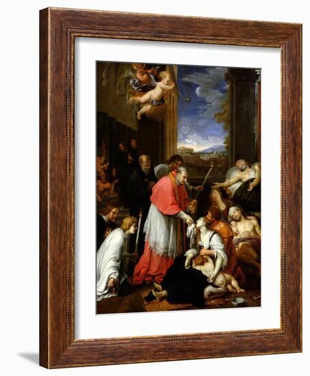 St. Charles Borromeo-Pierre Mignard-Framed Giclee Print