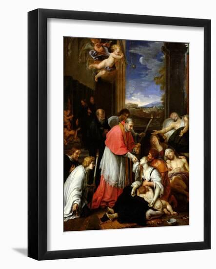 St. Charles Borromeo-Pierre Mignard-Framed Giclee Print