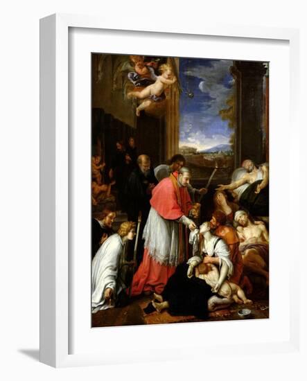 St. Charles Borromeo-Pierre Mignard-Framed Giclee Print