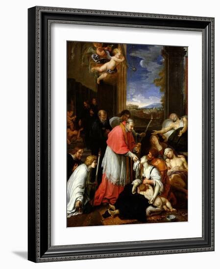 St. Charles Borromeo-Pierre Mignard-Framed Giclee Print