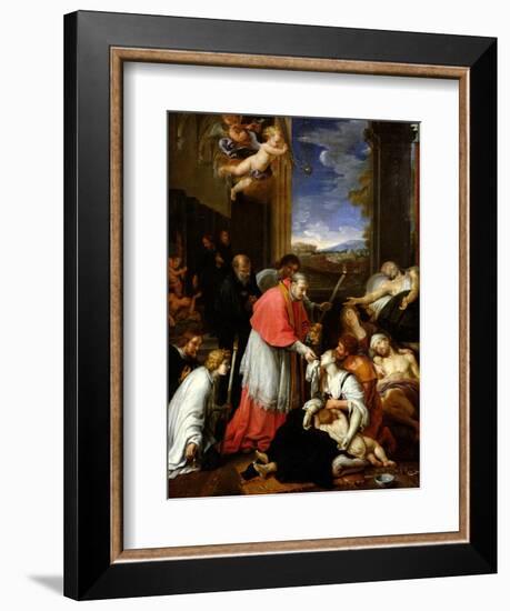 St. Charles Borromeo-Pierre Mignard-Framed Giclee Print