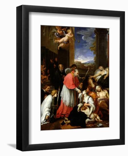 St. Charles Borromeo-Pierre Mignard-Framed Giclee Print