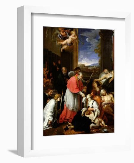 St. Charles Borromeo-Pierre Mignard-Framed Giclee Print