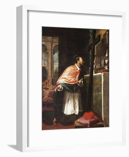 St Charles Borromeo-Bernardo Strozzi-Framed Giclee Print