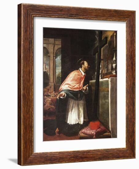 St Charles Borromeo-Bernardo Strozzi-Framed Giclee Print