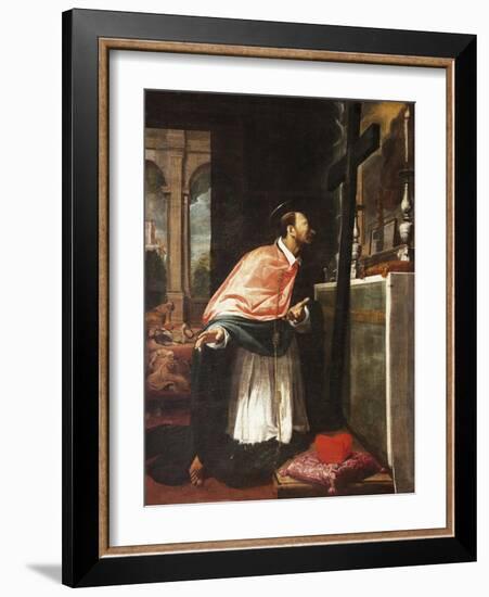 St Charles Borromeo-Bernardo Strozzi-Framed Giclee Print