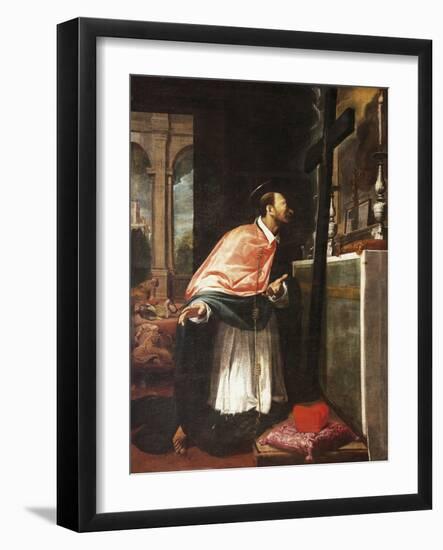 St Charles Borromeo-Bernardo Strozzi-Framed Giclee Print