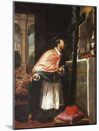 St Charles Borromeo-Bernardo Strozzi-Mounted Giclee Print