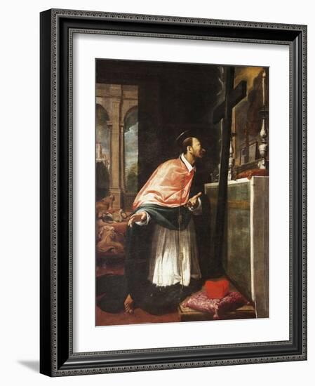 St Charles Borromeo-Bernardo Strozzi-Framed Giclee Print