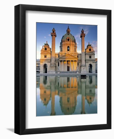 St. Charles Church, Karlsplatz, Vienna, Austria-Jon Arnold-Framed Photographic Print