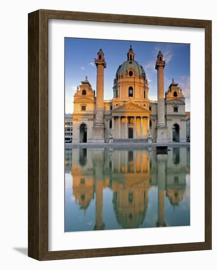 St. Charles Church, Karlsplatz, Vienna, Austria-Jon Arnold-Framed Photographic Print