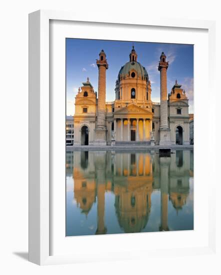 St. Charles Church, Karlsplatz, Vienna, Austria-Jon Arnold-Framed Photographic Print