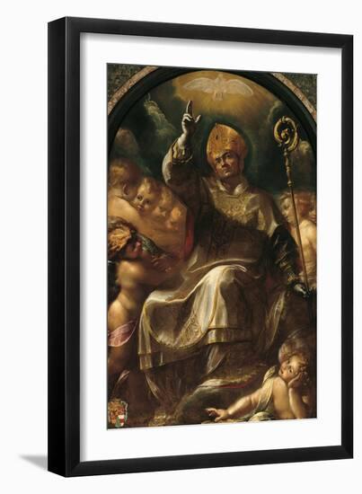 St Charles in Glory-Giulio Cesare Procaccini-Framed Giclee Print