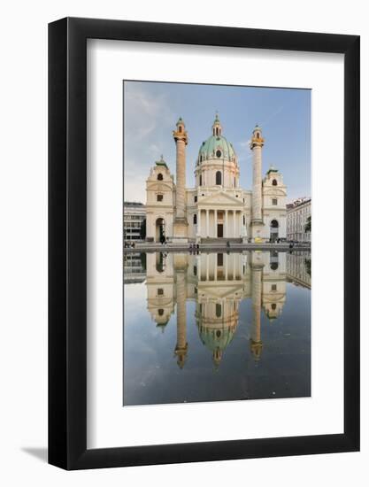 St. Charles's Church, Charles' Square, Vienna, Austria-Rainer Mirau-Framed Photographic Print