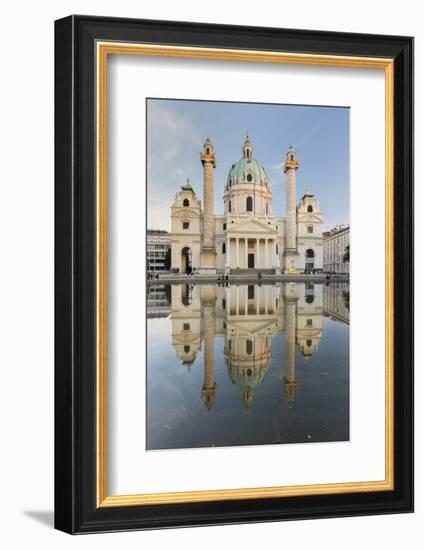 St. Charles's Church, Charles' Square, Vienna, Austria-Rainer Mirau-Framed Photographic Print